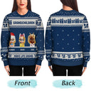 Christmas, Gift For Grandparents, Grandma - Grandkids, Grandpa - Grandkids - Life Is Grand With Grandkids - Personalized Unisex Ugly Sweater