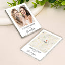 Summer, Gift For Couples, Travel, Romantic, Location Map - Location Map Travel Keepsake For Family And Friends - Personalized Acrylic Magnet