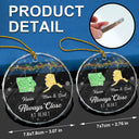 Christmas,Long Distance,Cozy,Family,Icon - Long Distance Family Love Knows No Distance Crystal Effect - Personalized Glass Ornament