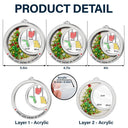 Top Market,Christmas,Long Distance,Cozy,Family,Icon - Long Distance Family Love Knows No Distance Crystal Effect - Personalized Custom Shaped Acrylic Ornament
