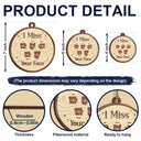 Sentimental,Christmas,Family,Icon - Long Distance When You Are Family The Miles Do Not Matter - Personalized Custom Shaped Wooden Ornament