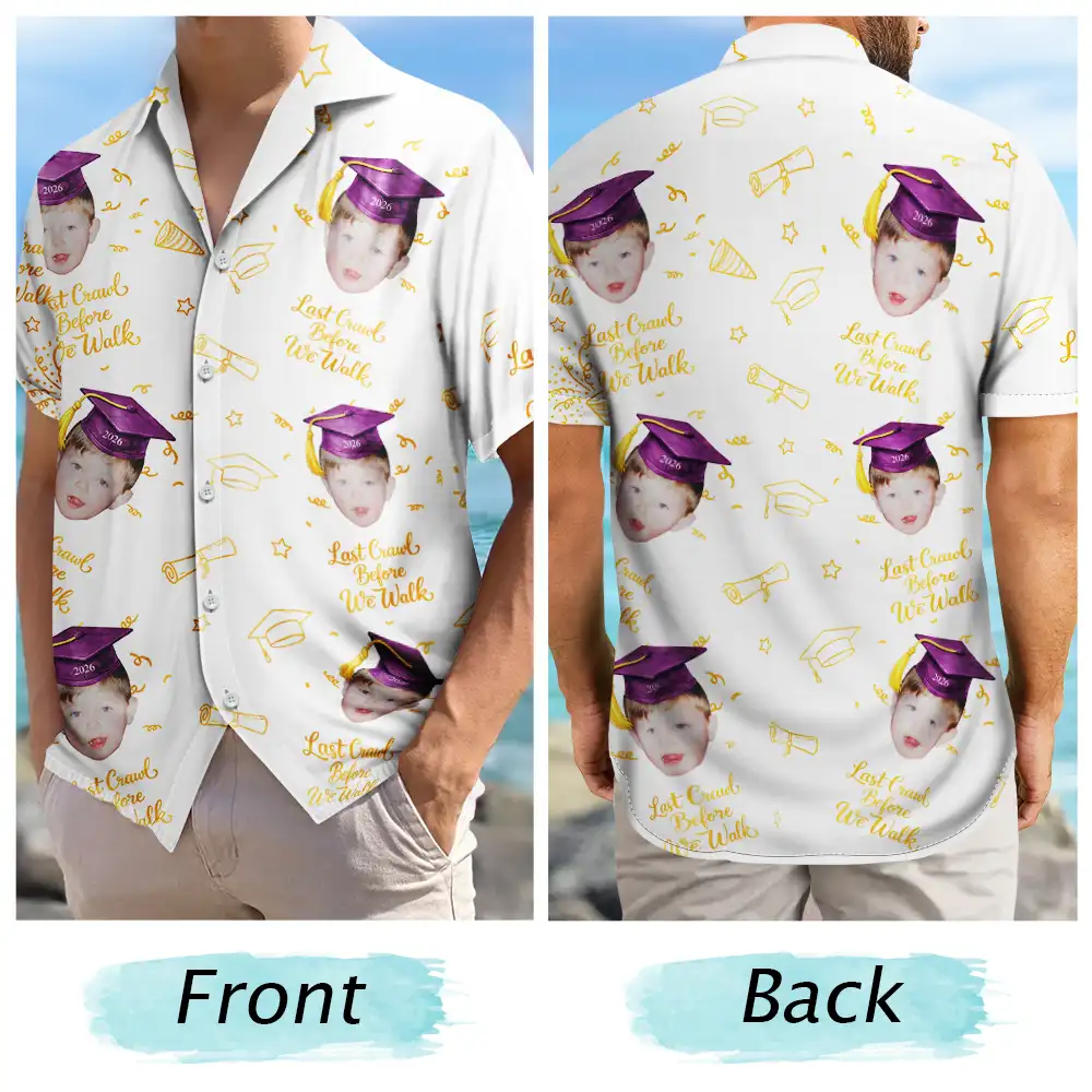 Happy,Graduation,Funny,Family,Gift For Boyfriend,Gift For Girlfriend,Gift For Women,Gift For Men,Gift For Mother,Gift For Father,Gift For Grandpa,Gift For Grandma - Look Who Graduation - Personalized Hawaiian Shirt