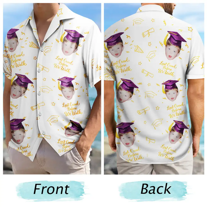 Happy,Graduation,Funny,Family,Gift For Boyfriend,Gift For Girlfriend,Gift For Women,Gift For Men,Gift For Mother,Gift For Father,Gift For Grandpa,Gift For Grandma - Look Who Graduation - Personalized Hawaiian Shirt