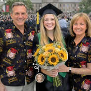 Happy,Graduation,Funny,Family,Gift For Boyfriend,Gift For Girlfriend,Gift For Women,Gift For Men,Gift For Mother,Gift For Father,Gift For Grandpa,Gift For Grandma - Look Who Graduation - Personalized Hawaiian Shirt