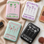 Gift For Mother, Gift For Daughter, Mom - Daughter (Adult), Gift For Children, Sentimental, Icon - Love Between Mother Daughter Birth Flower Toile - Personalized LED Compact Mirror