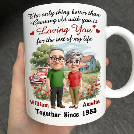 Loving You For The Rest Of My Life Couple - Personalized Mug