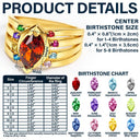 Gift For Women,Gift For Yourself,Gift For Mother,Love,Happy,Gift For Grandma,Non-Eng - This Awesome Mom Belongs Engraved With Kids Name Gemstones - Personalized Birthstone Ring