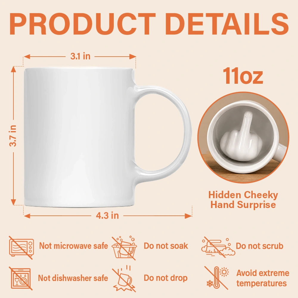 Top Market,Gift For Colleagues,Christmas,Sarcastic,Custom Text - I Like Dck Hidden Message For Girlfriend, Friends, Coworkers Christmas, Anniversary, White Elephant Gag Gifts - Personalized Mug