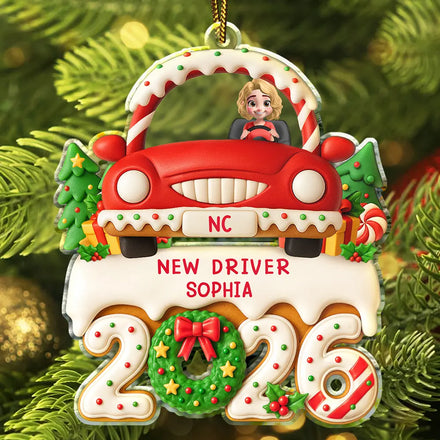 New Driven License - Personalized Custom Shaped Acrylic Ornament