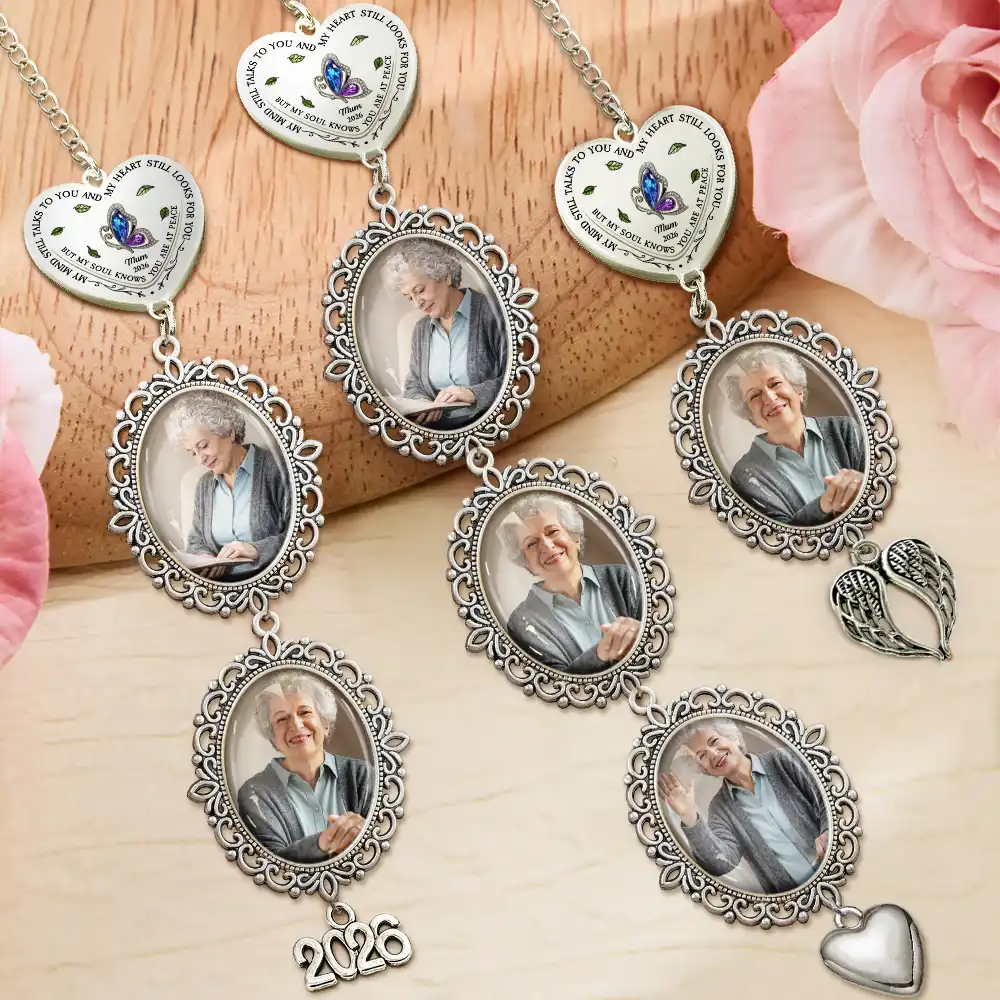 Vector,Photo,Graduation,Memorial,Gift For Yourself,Gift For Daughter,Gift For Son,Sad - Custom Photo My Soul Knows That You Are At Peace - Personalized Graduation Tassel Charm