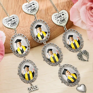 Graduation,Gift For Yourself,Gift For Daughter,Gift For Sisters,Gift For Bestie,Happy, Photo - Custom Photo Bible I Chose My Path But God Ordered My Steps - Personalized Graduation Tassel Charm