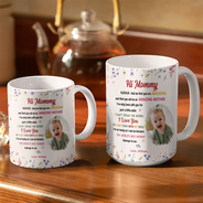 New Mom,Love,Gift For Mother,Photo - Custom Photo The World's Best Mommy Belongs To Me - Personalized White Edge-to-Edge Mug