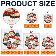 Christmas, Family, Grandparents, Happy, Icon, Top Market - Christmas Decor For Grandparents - Personalized Snowman Wreath Wood Sign