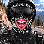 Christmas,Humorous,Icon,Skiing - Winter Skiing Gag Gift For Friends - Personalized Bold Illustration, Rave Art, 3D Realistic Funny Face Balaclava Face Mask