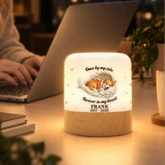 Memorial Pet Dog Cat Sympathy Gift - Personalized Custom Photo Forever In My Heart Touch Night Light