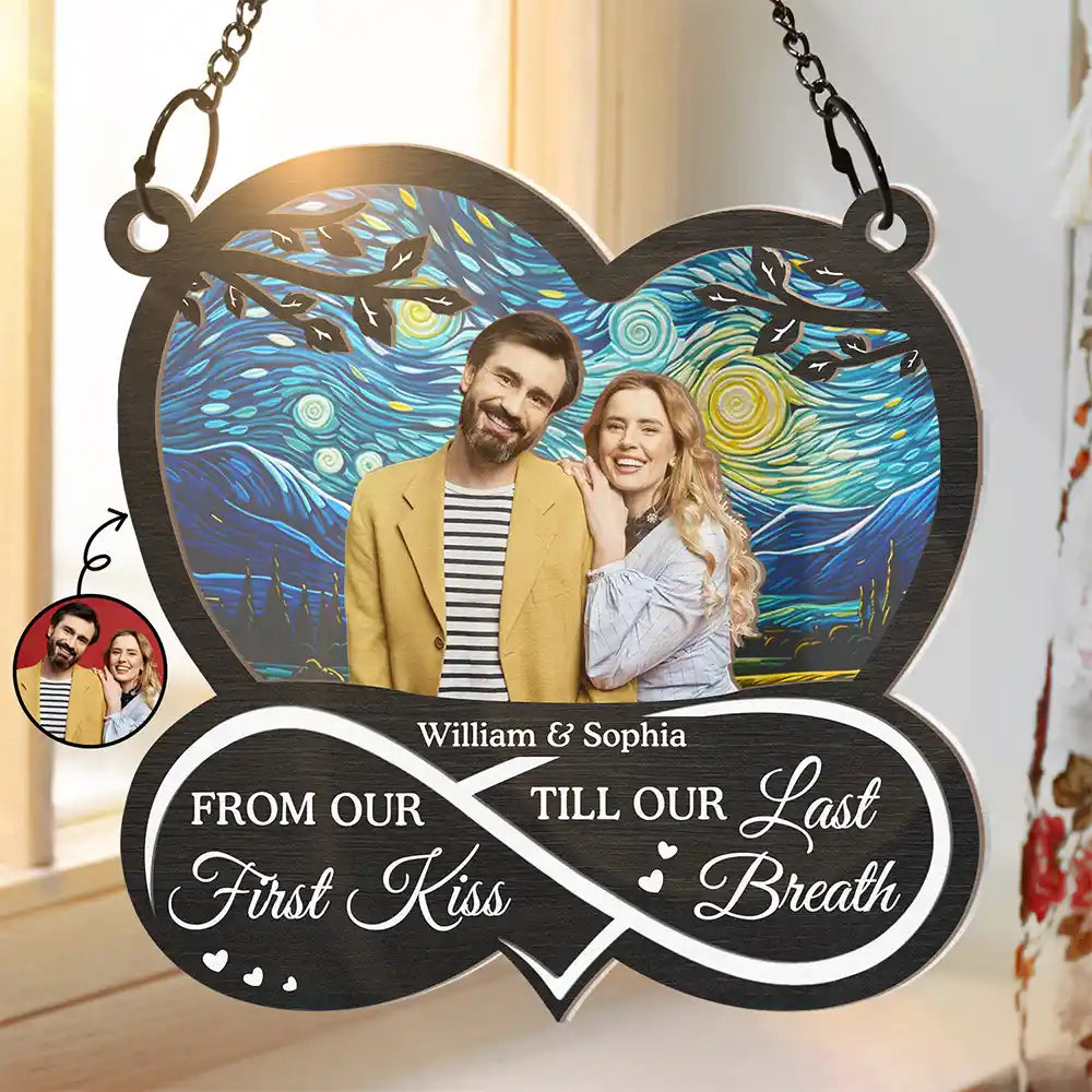 Custom Photo You & Me We Got This Till Our Last Breath Couple - Personalized Window Hanging Suncatcher Ornament