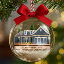 Custom Photo First Christmas In Our New Home - Personalized 3D Acrylic Ball Ornament