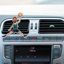 Basketball - Custom Photo Drive Safe Have Fun Basketball Players - Personalized Acrylic Car Vent Clip