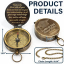 Family,Graduation,Love - Trust In The Lord With All Your Heart Congrats Graduation - Personalized Engraved Brass Compass