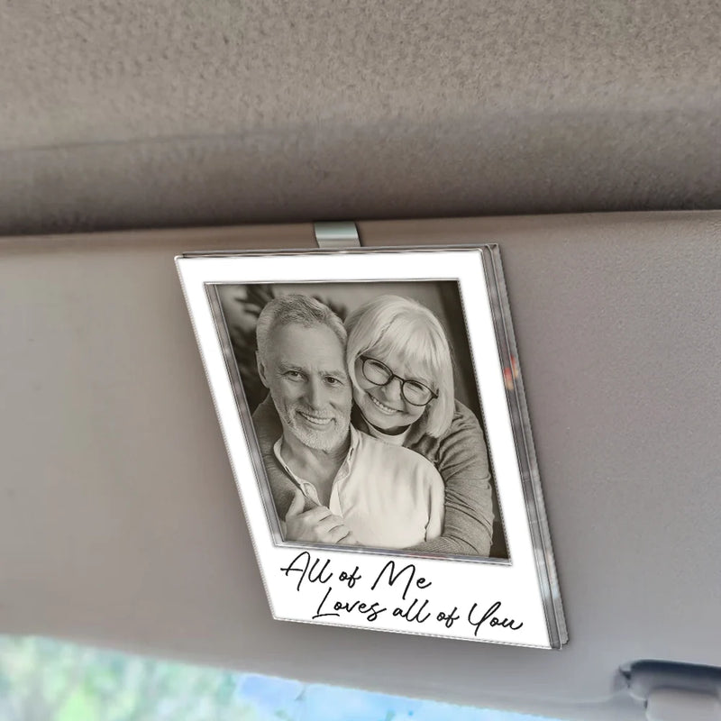 Gift For Couples,Gift For Wife,Gift For Girlfriend,Gift For Women,Love,Old Couples - Custom Photo Drive Safe I Love You Couples Vintage - Personalized Custom Shaped Acrylic Car Visor Clip