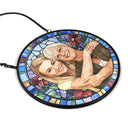 Gift For Couples,Gift For Mother,Gift For Grandpa,Gift For Father,Gift For Grandma,Family,Parents,Love - Custom Photo Stained Glass Portrait Mom Grandma Parents Family - Personalized Stained Glass Window Hanging Suncatcher