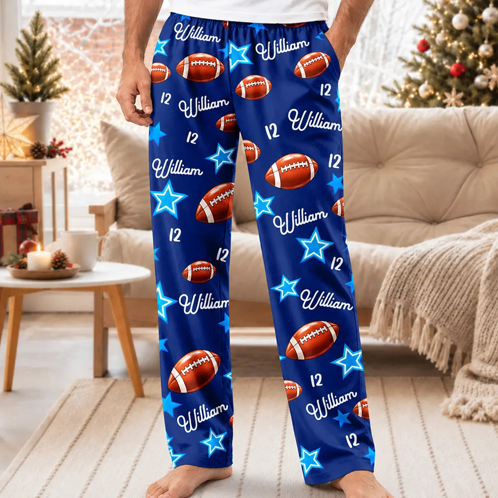 Christmas, Gift For Mother, Gifts For Her, Happy, Icon, Mom - Children, Softball - Christmas Gift For Sports Lovers - Personalized Coquette Bow Star Lightning Pajama Pants