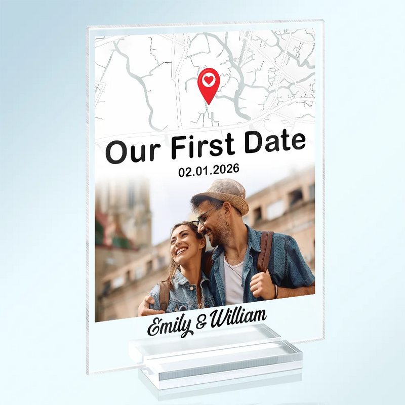 Gift For Couples,Gift For Girlfriend,Gift For Boyfriend,Love,Gift For Wife,Gift For Husband,Wedding - Location Map Custom Photo Where We Said I Do - Personalized Vertical Rectangle Acrylic Plaque