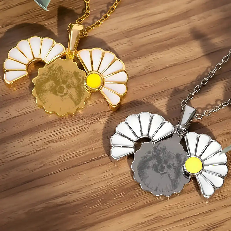 Gift For Yourself,Gift For Women,Gift For Sisters,Gift For Bestie,Gift For Wife,Gift For Girlfriend,Gift For Mother,Gift For Grandma,Gift For Daughter,Dog Mom,Cat Mom,Pet Mom,Love - Custom Photo Pencil Sketch Portrait Jewelry For Women - Personalized Hidden Message Necklace