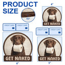 Art Design,Humorous,Pet Lovers,Photo - Funny Bathroom Pet - Custom Photo Funny Bathroom Pet A Dog Will Be With You Shortly - Personalized Custom Shaped Wood Sign