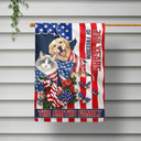 America 250th,Custom Photo,Independence Day,Art Design,Pet Lovers,Playful,Photo - US Theme Accessories Watercolor - Custom Photo Watercolor With US Accessories Patriotic Dog Cat 250 Years Of Freedom - Personalized Flag