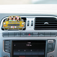 Custom Photo,Gift For Father,Dad - Children,Funny,Non-Eng,Photo - Custom Photo Drive Safe Daddy We Love You - Personalized Acrylic Car Vent Clip