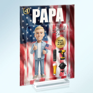 Gift For Husband,Gift For Yourself,Gift For Men,Gift For Father,Gift For Grandpa,Non-Eng,Photo - Toybox Figure,Playful - Custom Photo Toybox Figure Dad Grandpa Limited Edition - Personalized Vertical Rectangle Acrylic Plaque