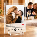 Couple Anniversary Love Message - Personalized Vertical Rectangle Acrylic Plaque
