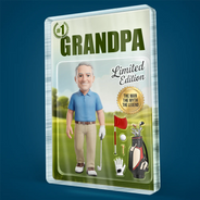 Gift For Husband,Gift For Yourself,Gift For Men,Gift For Father,Sport Dad,Dad's Hobby,Grandpa's Hobby,Golf,Non-Eng,Photo - Toybox Figure,Playful - Custom Photo Toybox Figure Golf Dad Grandpa Limited Edition - Personalized Custom Shaped Acrylic Plaque