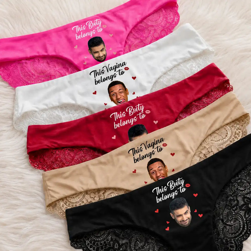 Custom Photo This Kitty Belongs To Lover - Personalized Panty