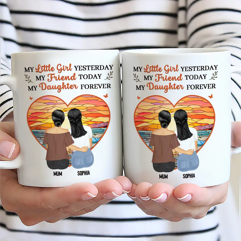 Gift For Mother, Mom - Daughters (Adult), Happy - Mother & Daughter My Daughter Forever - Personalized Mug
