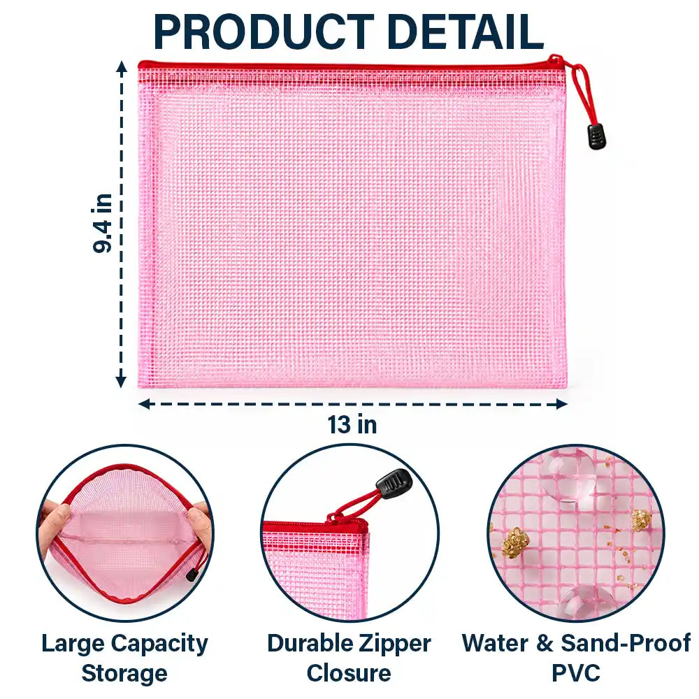 Confident,Gift For Yourself,Summer,Gift For Women,Icon - Birth Month Flower Watercolor Blooming In Love - Personalized Mesh Zipper Pouch