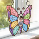 Gift For Kids,Gift For Daughter,Gift For Son,Happy,Photo - Stained Glass - Custom Photo Stained Glass I Am Smart Kind Brave Butterfly - Personalized Window Hanging Suncatcher Ornament