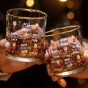 Gift For Father,Gift For Grandpa,Independence Day,Gift For Mother,Gift For Grandma,Photo,Icon,Humorous - Custom Photo Stars & Stripes Best Mom Dad Grandma Grandpa Ever - Personalized Whiskey Glass
