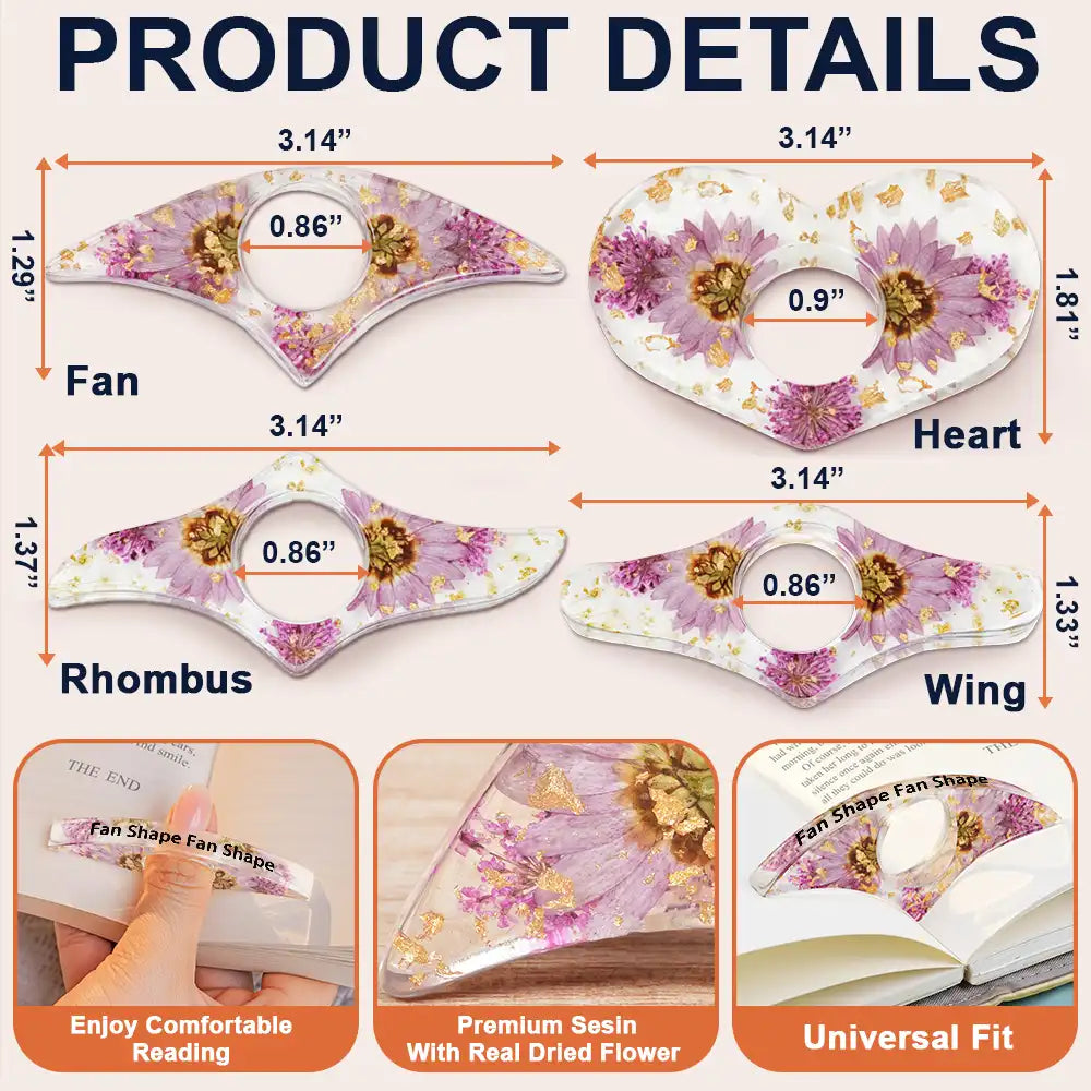 Spread Those Pages Like A Good Girl - Personalized Resin Flower Page Holder
