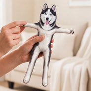 Art Design, Christmas, Custom Photo, Humorous, Pet Lovers, Photo - Poseable Body Doll - Funny Gift For Dog Mom, Dad, Cat Lover - Personalized Custom Photo Pet Squishy Toy Poseable Plush Doll Poseable Plush Doll