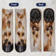 Chicken,Farm,Gift For Yourself,Gifts For Her,Gifts For Him,Humorous,Icon,Pet Lovers - Gag Gift For Animal Lovers - Personalized Funny Chicken Duck Pig Feet Socks