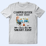 Camper Queen Classy Sassy - Personalized T Shirt