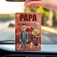 Gift For Husband,Gift For Yourself,Gift For Men,Gift For Father,Gift For Grandpa,Non-Eng,Photo - Toybox Figure,Humorous - Custom Photo Toybox Figure Dad Grandpa Limited Edition - Personalized Acrylic Car Hanger