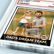 Gift For Husband,Gift For Yourself,Gift For Men,Gift For Father,Gift For Grandpa,Dad's Hobby,Grandpa's Hobby,Sport Dad,Baseball,Non-Eng,Photo - Toybox Figure,Playful - Custom Photo Toybox Figure Baseball Dream Team Family League Dad Grandpa - Personalized Custom Shaped Acrylic Plaque