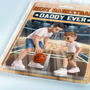 Gift For Husband,Gift For Yourself,Gift For Men,Gift For Father,Sport Dad,Dad's Hobby,Grandpa's Hobby,Basketball,Non-Eng,Photo - Toybox Figure,Playful - Custom Photo Toybox Figure Best Basketball Dad Ever - Personalized Custom Shaped Acrylic Plaque