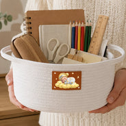 Adorable,Gift For Mother,Gifts For Her,New Baby,New Mom,Vector - Baby Shower Gifts For New Mom, New Dad - Personalized Sleeping Baby Woven Rope Basket
