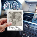 Gift For Couples,Gift For Wife,Gift For Girlfriend,Gift For Women,Love,Old Couples - Custom Photo Drive Safe I Love You Couples Vintage - Personalized Custom Shaped Acrylic Car Visor Clip