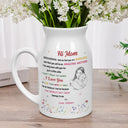 New Mom,Love,Gift For Mother,Photo,Sentimental - Custom Photo The World's Best Mommy Belongs To Me - Personalized Ceramic Flower Vase