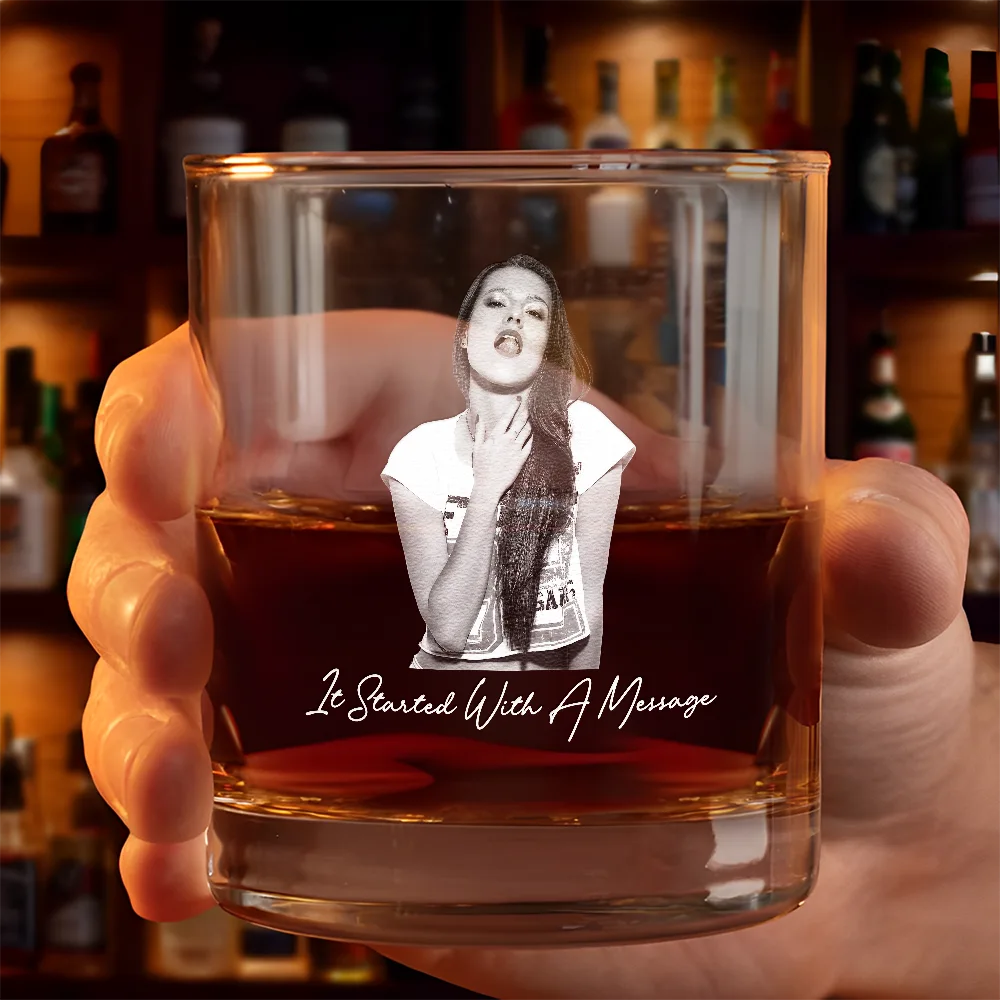 Gift For Couples,Gift For Husband,Gift For Wife,Gift For Boyfriend,Gift For Girlfriend,Love - Custom Photo Wife Girlfriend Sexy Photo - Personalized Whiskey Glass